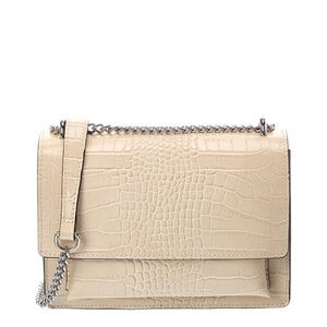 Italian Leather Natalie Leather Top Handle Bag, Beige